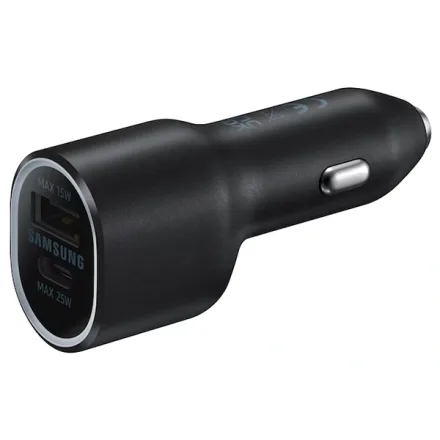 Carregador Veicular Samsung Car Charger Duo EP-L4020NBEGWW USB USB-C - Preto