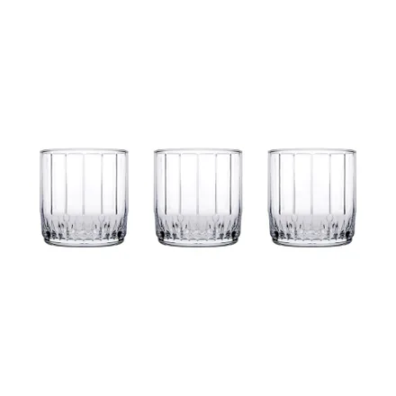 Set Vasos Whisky Pasabahce Leia 3 Piezas 265ml
