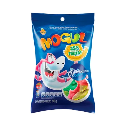 Gomitas Arcor Mogul Tiburoncitos 80 Gr