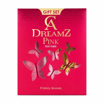Chris Adams Perfume Set Dreamz Pink Pour Femme Eau Parfum Deo 100ml 200ml