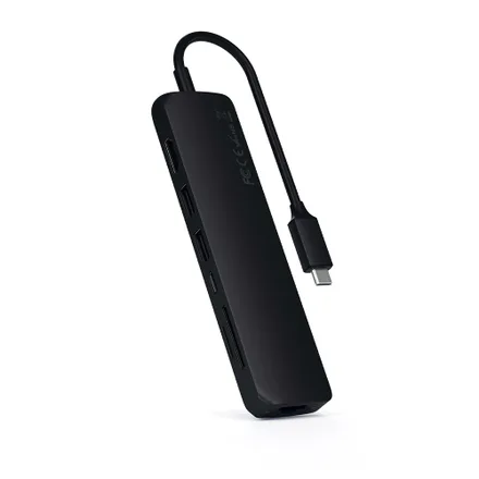 Hub Satechi St P6SK 6 En 1 Slim Multiport Adapter 4K