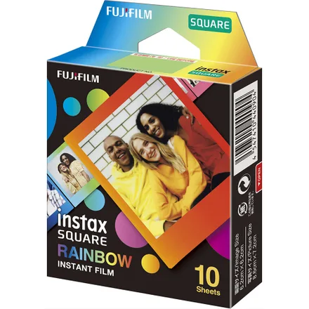Pelicula Fujifilm Instax Square Rainbow Cm 10