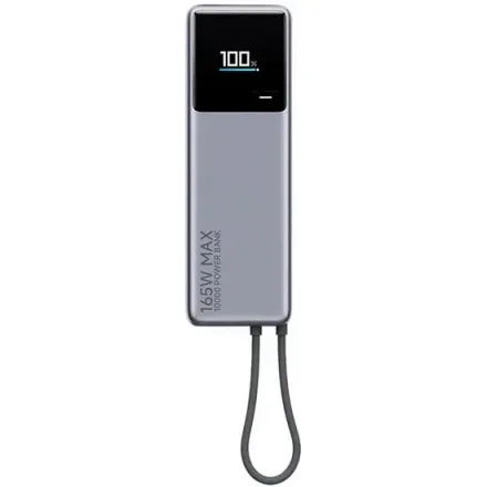 Cargador Portátil Xiaomi 165W Power Bank PB1165M BHR9361GL – 10000MAH – USB-C – Cinza