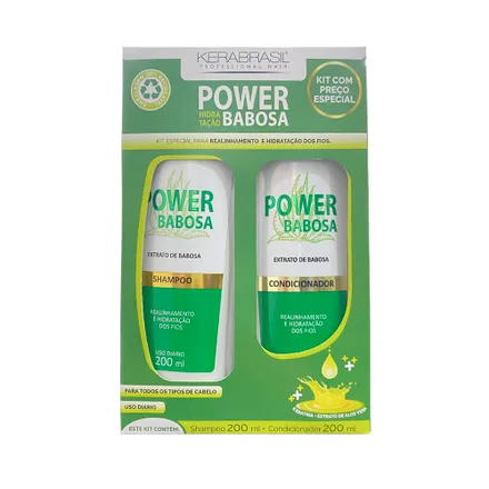 Tratamiento Capilar Kerabrasil Power Babosa 230 2 Piezas 190ml