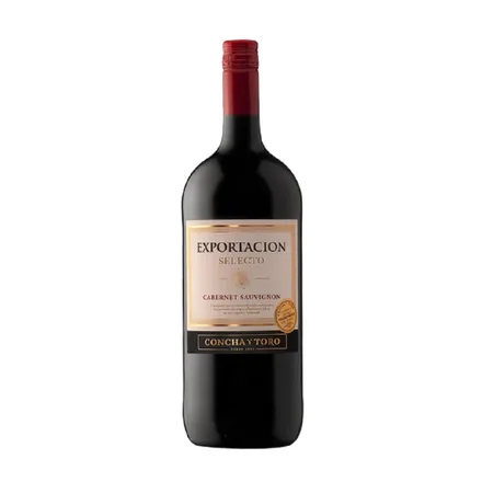 VINO CHILENO TINTO CONCHA Y TORO EXPORTACION CABERNET SAUVIGNON Y CARMENERE 1,5 LITRO