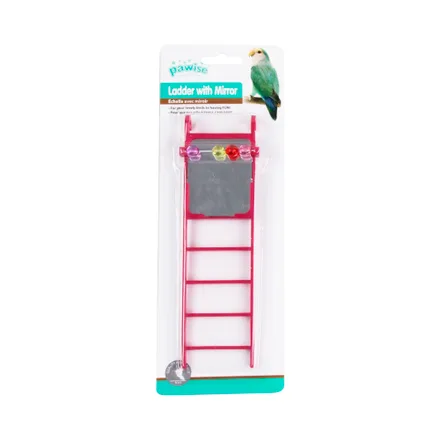 Juguete Para Mascotas Pawise 49576 Escalera Con Espejo 20 Cm Rojo