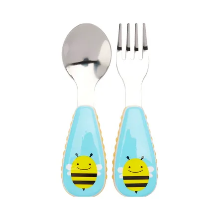 Kit De Utensilios Skip Hop Tenedor Y Cuchara Zoo Abejita