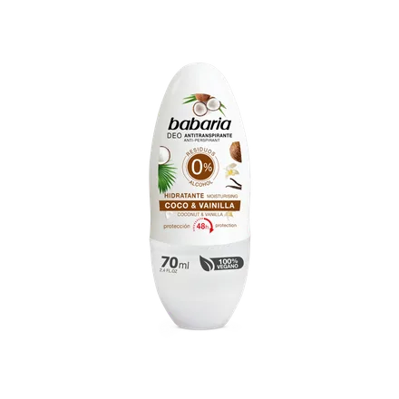 Babaria Deo Roll On Antitranspirante Coco Vainilla 70ml