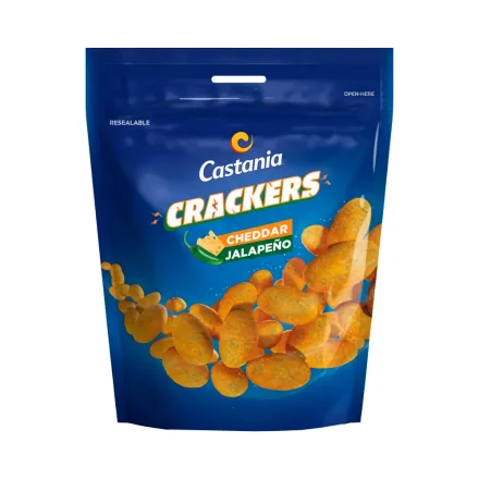 Castania Crackers Cheddar Jalapeno 70g