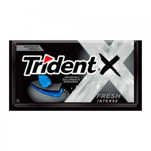 CHICLETES TRIDENT BRASILEIRO FRESH PRETO 8G