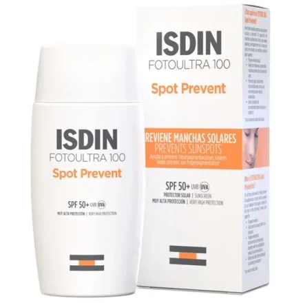 Protetor Solar Isdin Fotoultra 100 Spot Prevent Spf 50 Plus 50ml