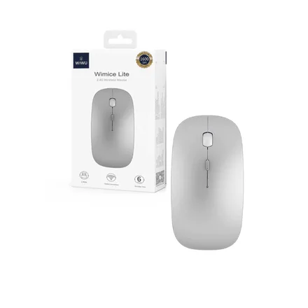 MOUSE WIWU DUAL CINZA – WIRELESS SEM FIO 2,4GHZ