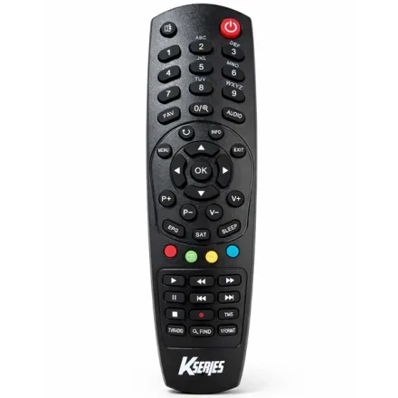 Controle Remoto para Receptor Audisat Kseries - Preto