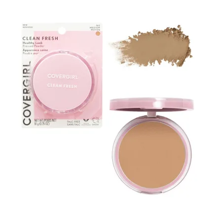 Polvo Fijador Covergirl Clean Fresh Pressed Powder 160 Medium Moyen 10 Gr