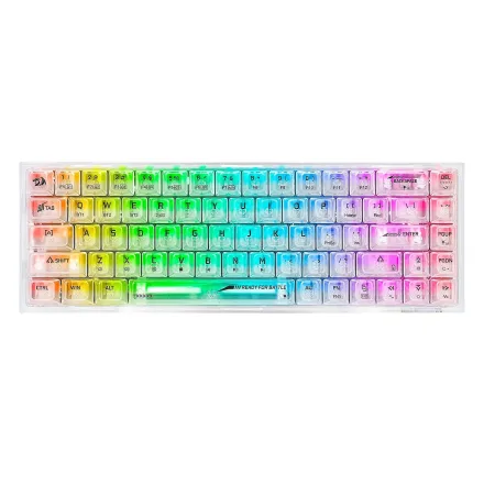 Teclado Gamer Redragon Fizz Rgb Switch Transparente Layout 60