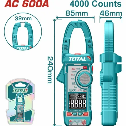 Total Medidor Voltaje Amperimetrica 600A