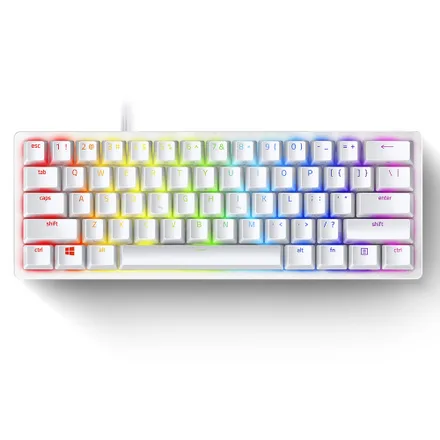 Teclado Gamer Huntsman Mini 60 Interruptor Optico Linear Us Mercury RZ03 R3M1