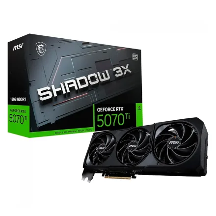 Placa Video Msi Shadow 3X Oc Geforce Rtx 5070 Ti Gddr 7 912 V531