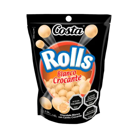 Chocolate Costa Rolls Crocante 140 Gr