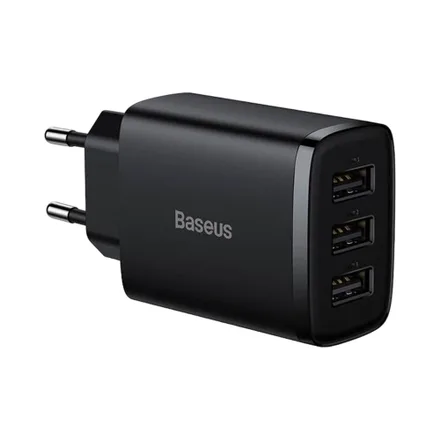 Cargador Baseus Ccxj020101 17 W Negro