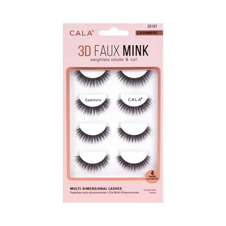 Pestanas Postizas Cala 3 Faux Mink Cashmere 4 Pares
