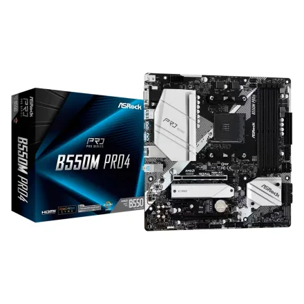 Placa Mae Asrock Pro 4 Ddr Socket AM4 Chipset B550 Atx