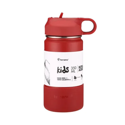 Botella Termica Terrano Kids Rojo 350ml