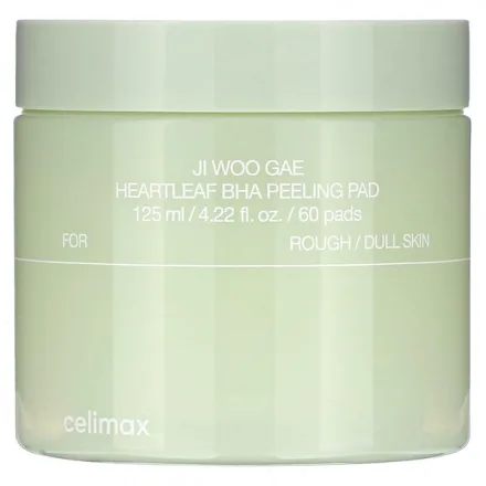 Almofadas Esfoliantes Celimax Ji Woo Gae Heartleaf Bha Peeling 60