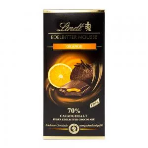 Barra Chocolate Lindt Amargo 70 Mousse 150g