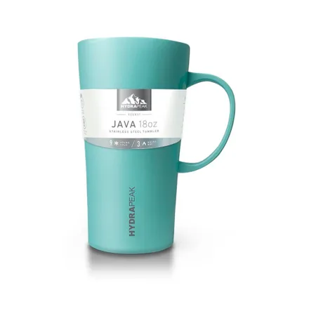 Caneca Termica Hydrapeak Hp Java 18 Aqua 532ml