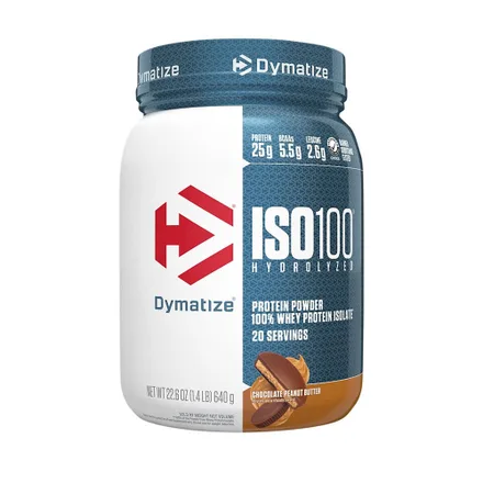 Suplemento Dymatize Iso 100 Hydrolyzed Chocolate Peanut Butter 640 Gr