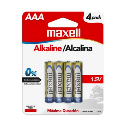 Pila Alcalina Maxell LR03 Aaa 4