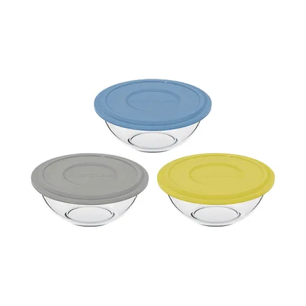 Cuenco Vidrio Marinex Plus Con Tapa 37 Surtido 500ml