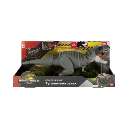 Figura Dinosaurio Jurassic World Rebirth Power Devour Tyrannosaurus Rex Mattel Jch 02