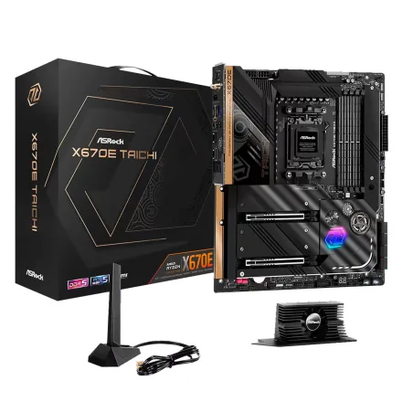 Placa Mae Asrock Taichi Ddr 5 Socket AM5 Chipset X670 Atx