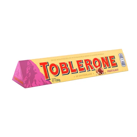 Chocolate Toblerone Fruit Nut 100 Gr