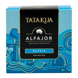Alfajor Artesanal Tatakua Recheado Nutella Cobertura Chocolate Ao Leite 70g