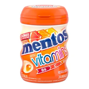 Chicletes Acucar Mentos Citrus Pote 56g