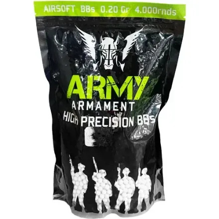 ARMY BALINES P/AIRSOFT 6MM 4000PCS AR-4P20G