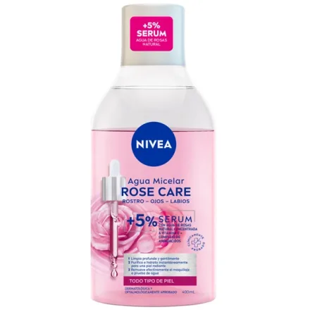 Demaquilante Nivea Rose Care Micelar 400ml