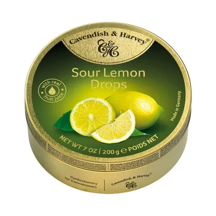 Caramelos Cavendish Harvey Sour Lemon Drops 200g