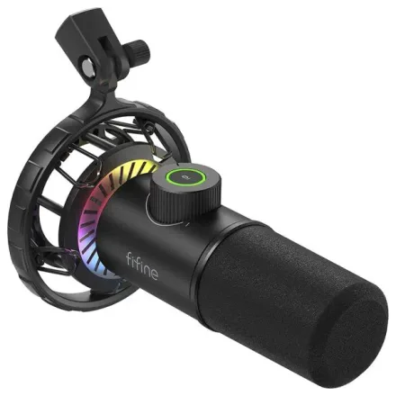 Fifine Microfono K658 Rgb Streamer Podcas
