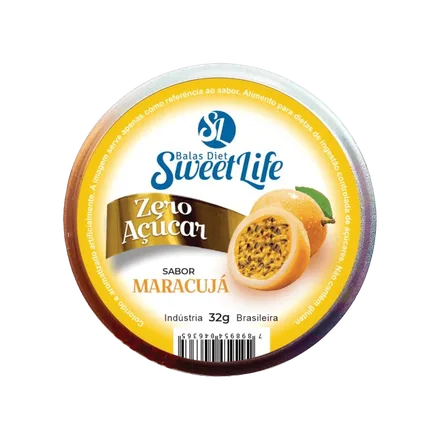Caramelos Diet Sweet Life Sabor Maracuja 32g