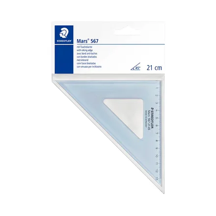 Regla Escuadra Staedtler Mars 567 21 45 Transparente