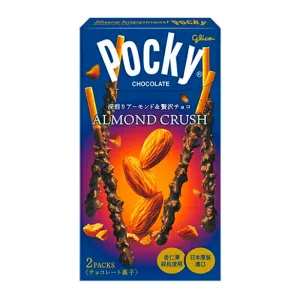 PALITINHOS COBERTOS COM CHOCOLATE E PEDAÇOS DE AMÊNDOA LOTTE POCKY 42,3G