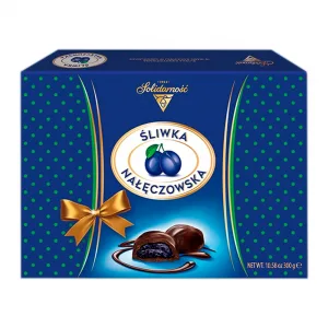 Bombom Chocolate Ao Leite Recheio Ameixa Solidarnosc 300g