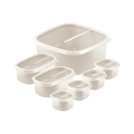 Juego Potes Tramontina Mixcolor 309 Crema 7 Piezas