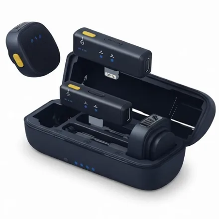 Microfono Inalambrico Satellite A-MK204 TIPO C+LIGHTNING - Negro