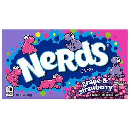 Caramelos Nerds Uva Fresa 141g