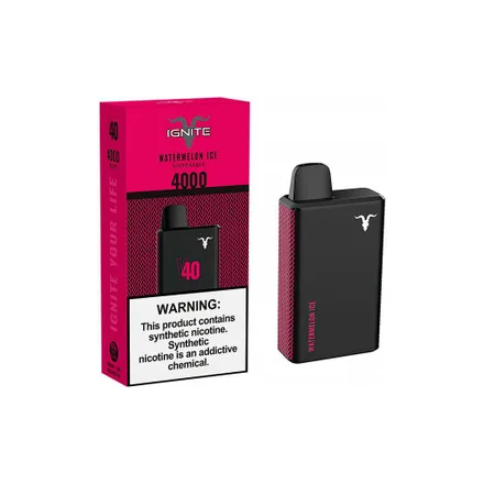 Vape Descartavel Ignite V40 4000 Puffs Watermelon 5 Nicotina Recarregavel